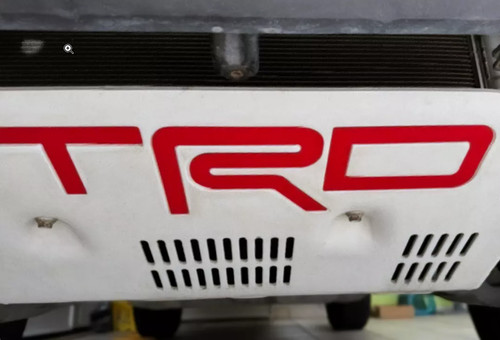 Vinyl matte red letters trd - red,