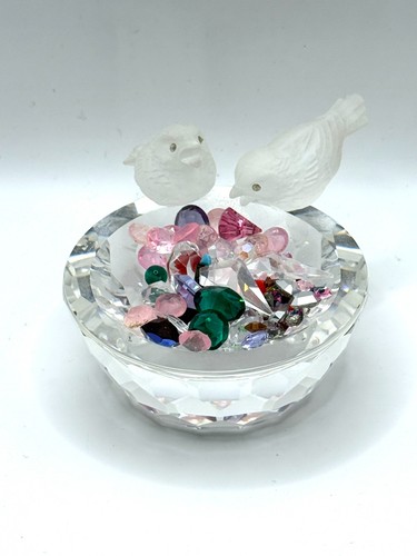 Swarovski crystal bird bath - crystal,