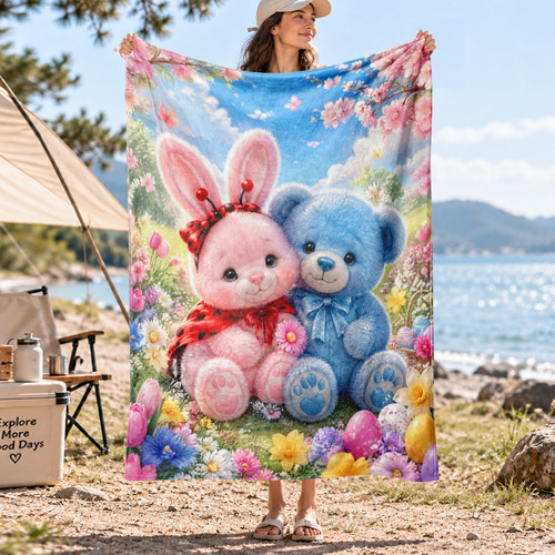 Bunny and bear garden - bunny,