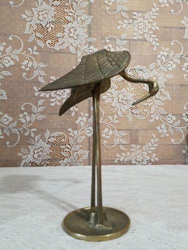 Crane heron figurine - figurine, statue