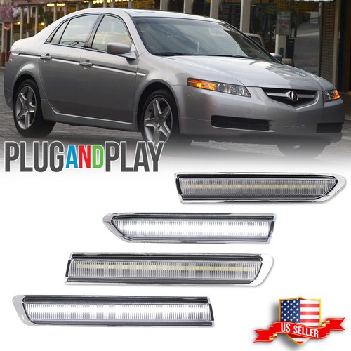 4pcs clear led front - clear, front+rear