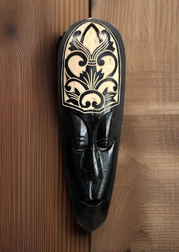 Vintage tribal mask - tribal, art