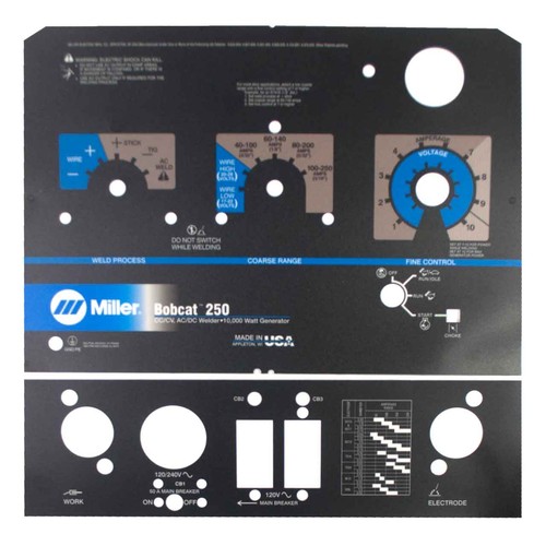 Miller 221555 label nameplate - 221555,