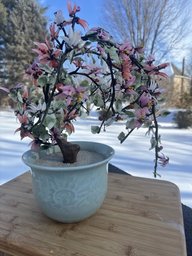 Vintage asian glass - glass, jade