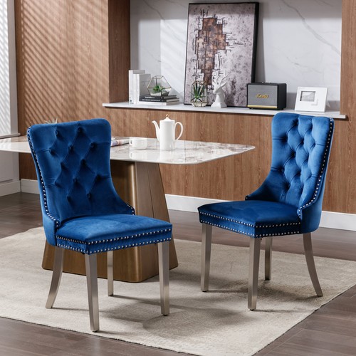 Set modern blue velvet - 2,