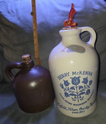 Antique vintage whiskey jugs - antique,