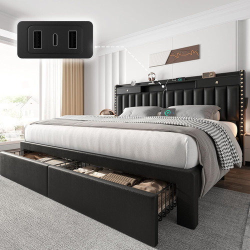 King size bed frame - king,