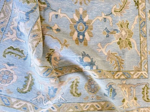 Oushak rug ice - rug, wool