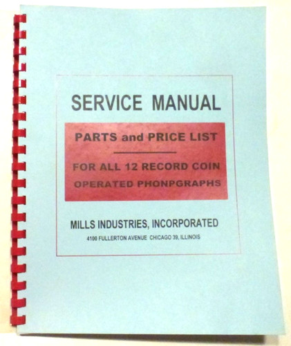 Mills jukebox service manual - mills,