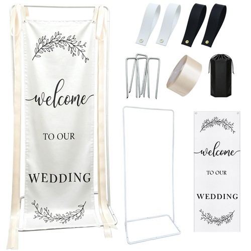 Wedding welcome sign stand - wedding,