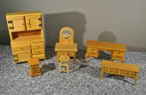 Vtg dollhouse miniature hutch - vtg,