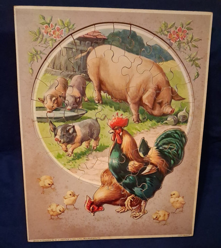 Vintage victory wooden jigsaw - vintage,
