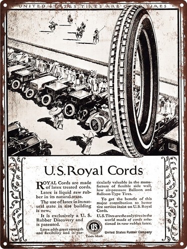 1924 royal cord tires man - us,