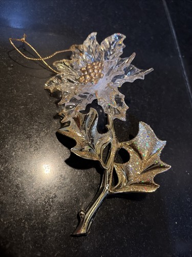 Clear gold plastic - &,