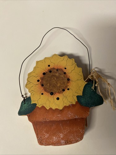 Hand painted wooden - painted, sunflower