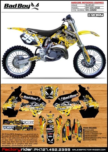Bad boy motocross graphics - bad,