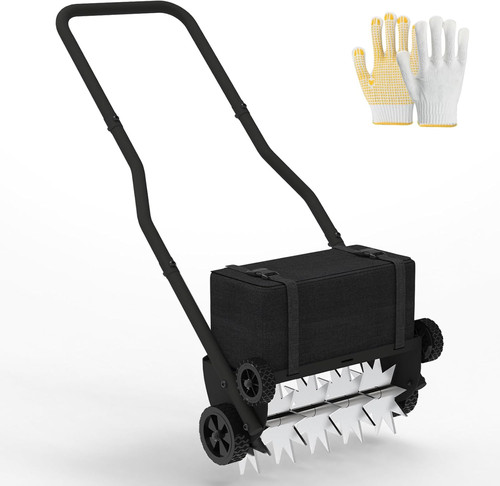 Lawn aerator with weight - lawn, bag