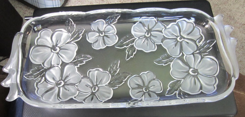 Flower frosted etched glass - flower,