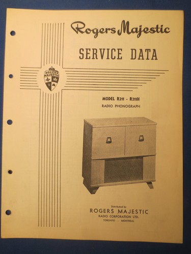 Rogers majestic r211 radio - rogers,
