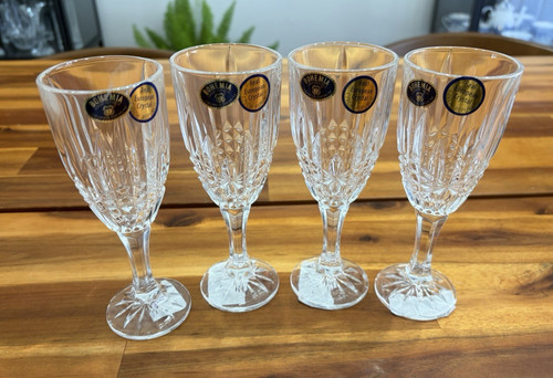 4pc bohemia crystal champagne - bohemia,
