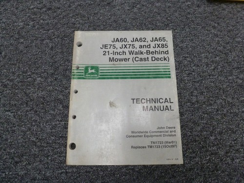 John deere ja60 - ja65, je75