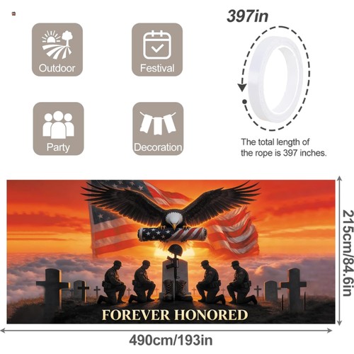 16ft eagle flag - 16ft, memorial