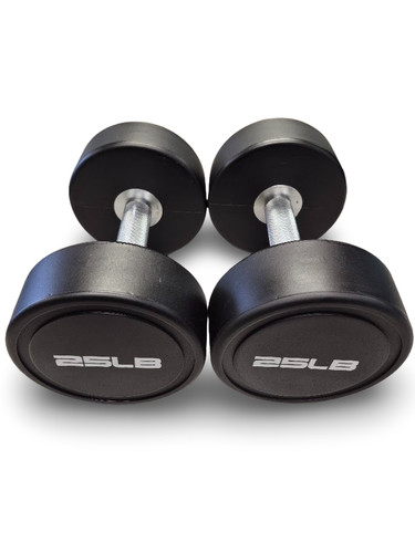 Urethane round pro dumbbells - urethane,