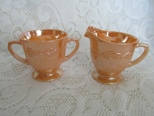 Vintage fire king peach lustre - vintage,