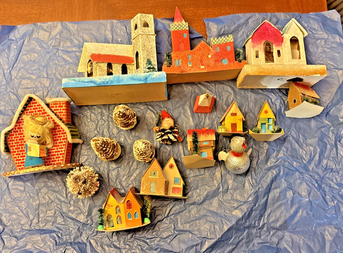 Mixed vtg christmas - mixed, putz