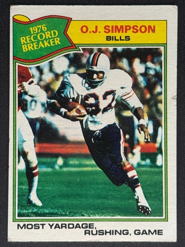 Simpson 1977 topps 1976 - oj,