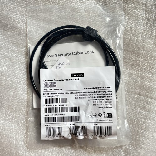 New lenovo security cable lock - security,