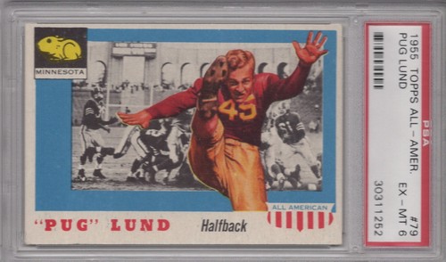 Pug lund 1955 topps - pug,
