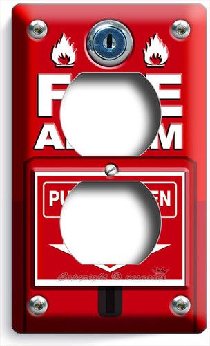 Fire alarm pull down - alarm,