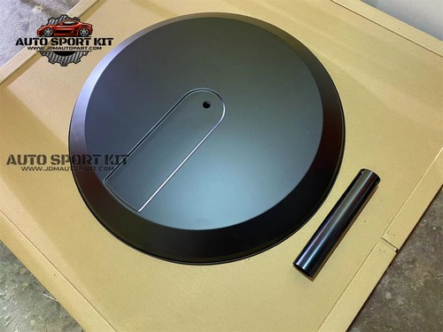 Matte black spare wheel tire - spare,