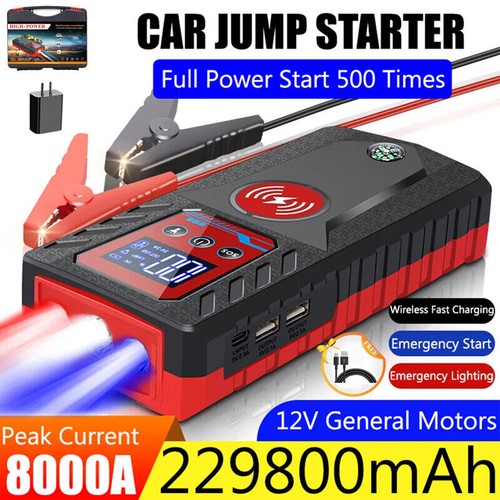 8000a car jump starter - jump, booster