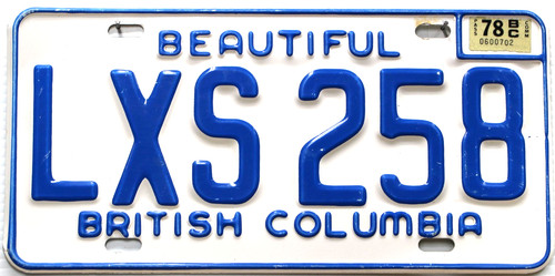 British columbia license plate - columbia,