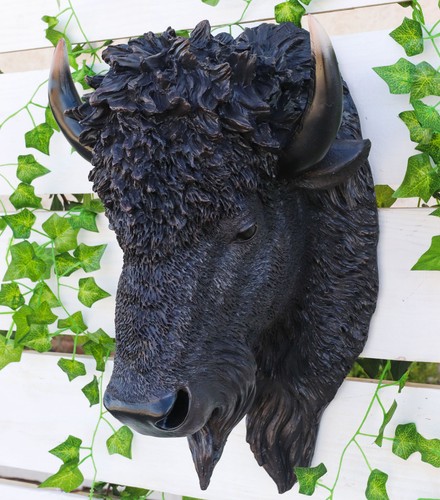 Large bison buffalo hanging - large,