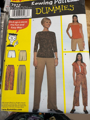 Simplicity 7016 pattern