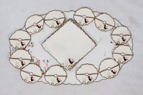 Rare embroidered rooster 1 - rare!,