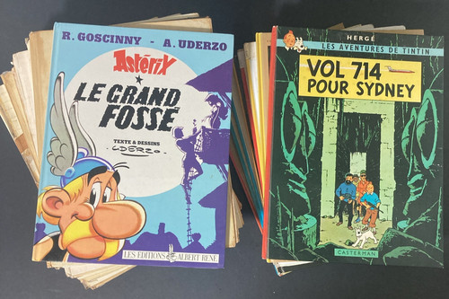 Lot vintage herge les - of,