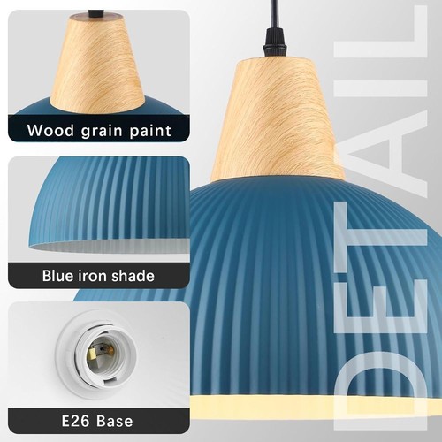 Modern blue pendant lights - blue,