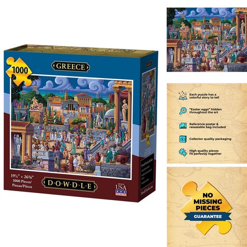 Dowdle jigsaw puzzle greece - jigsaw, puzzle,