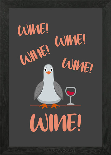 Wine lover drinker framed - wine,