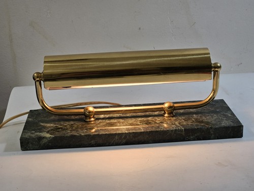 Brass piano desk banker - brass, light