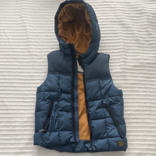 Zara boys blue hooded puffer - hooded,
