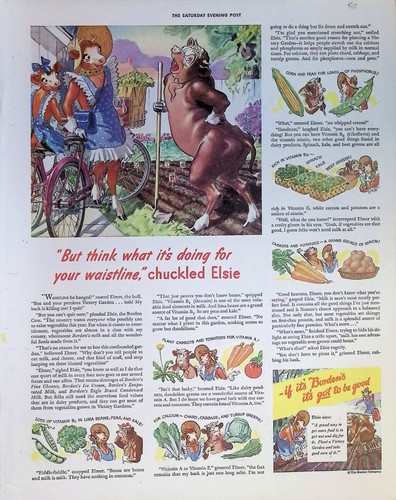 Original 1943 borden - borden, ad