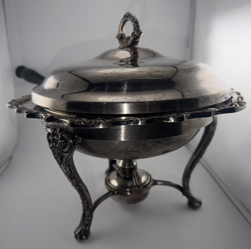 Silver chafing dish - silver,