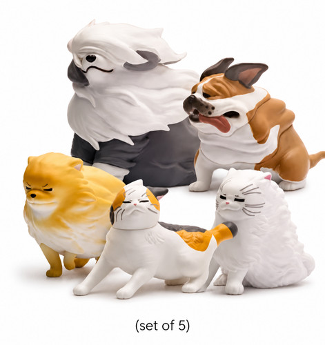 Cute wind blown - (set, 5)