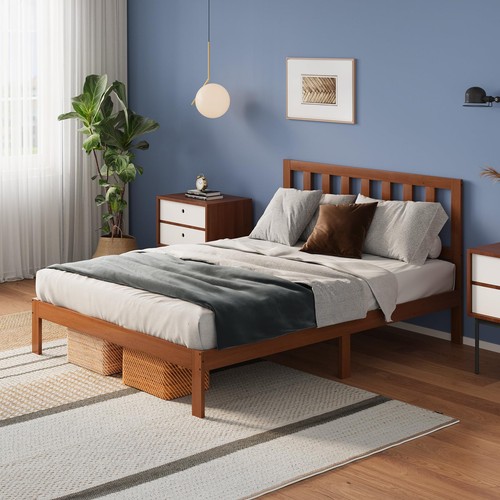 Solid wood platform bed frame - solid,