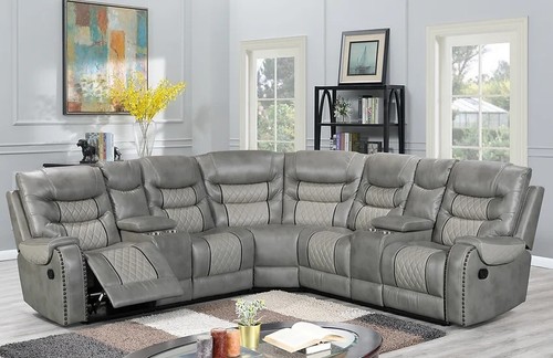 New 115 sectional recliners - new, 115"